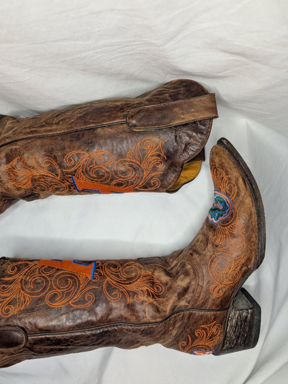 Gameday University of Florida Gators Leather Cowboy Boots Womens 7 UF - Picture 12 of 15